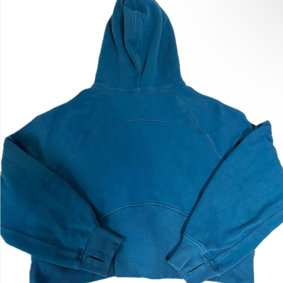 Lululemon Scuba Oversized 1/2 Zip Hoodie Size M/L in Blue Borealis - Picture 6 of 9